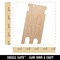 Leaning Tower of Pisa Icon Italy Unfinished Craft Wood Holiday Christmas Tree DIY Pre-Drilled Ornament